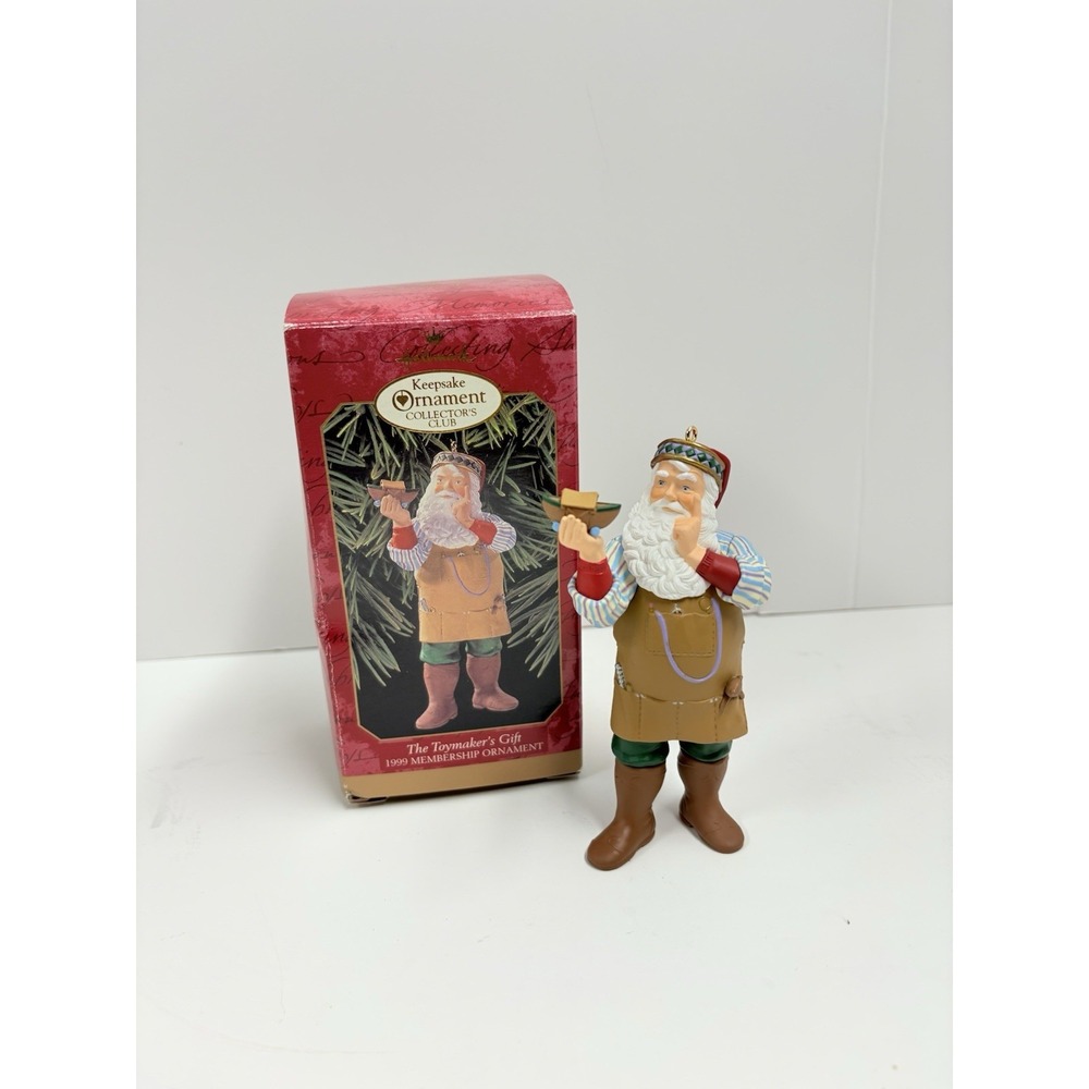 2000 Hallmark  Toymaker Santa 1st‎ In Collector Series Ornament Handcrafted
